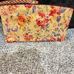 Patricia Nash Mailee Leather Wristlet Pouch RFID Protection